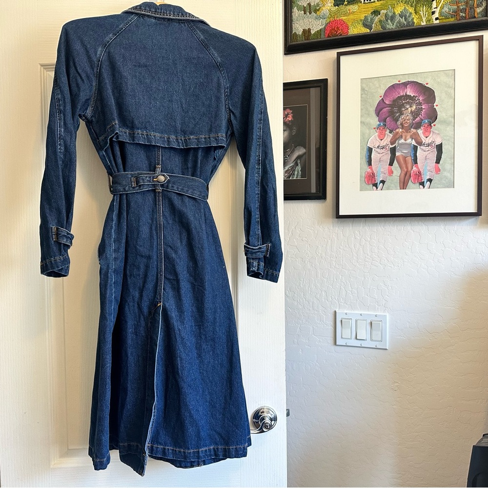 NWT Universal Thread Denim Trench Coat. Size: XS. Excellent condition 💙 - Picture 10 of 15